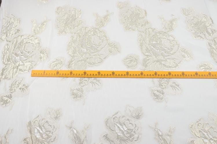 JFHBDD - 14 Momme Golden Thread Weave Silk Georgette Fabric - 140cm wide by the Yard