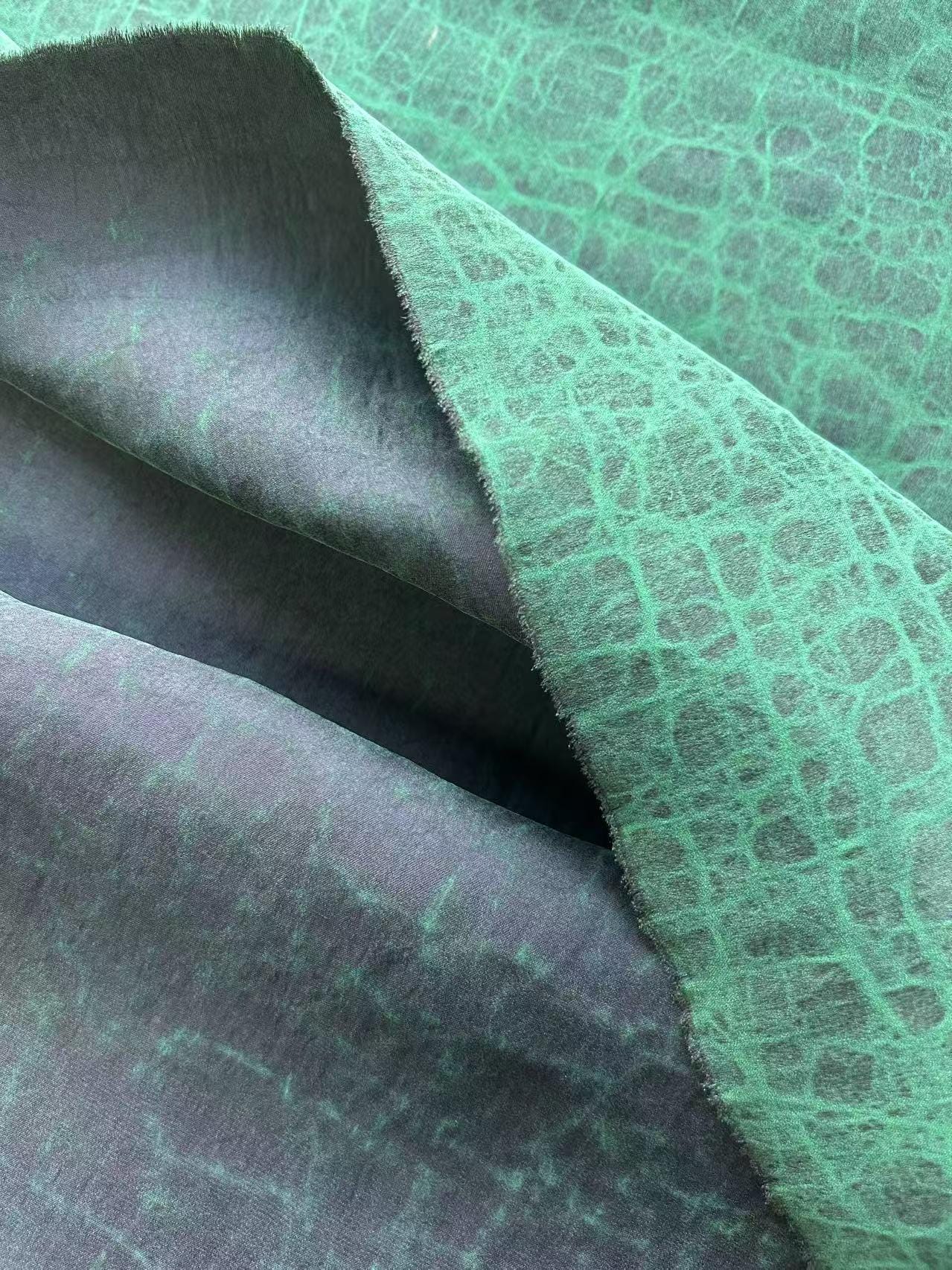 CUILVGUI - Handmade Mud Silk Gambiered Ganton Silk Fabric - 110cm width by the Yard