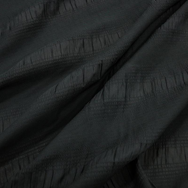 TANBL - Handmade Cotton Stretch Stripe Blended Silk Fabric - By the Yard