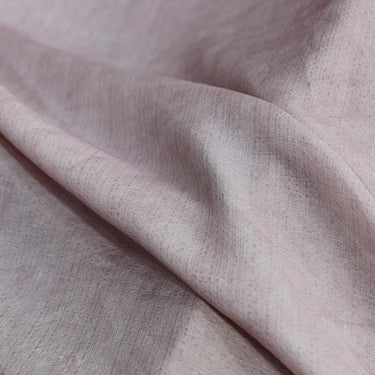 LZZRZZ - 19 Momme Dirty Dyed Light Purple Tussah Silk Fabric with Distressed Style and Textured Finish  - 130cm wide by the Yard