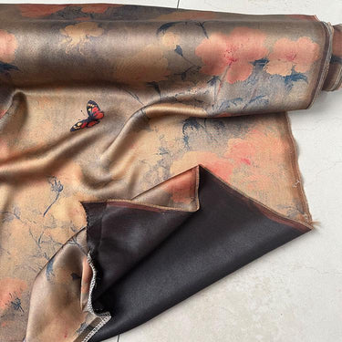 CFDLIH - Handmade 50 Momme PIZI Mud Silk Satin Fabric - 118cm by the Yard