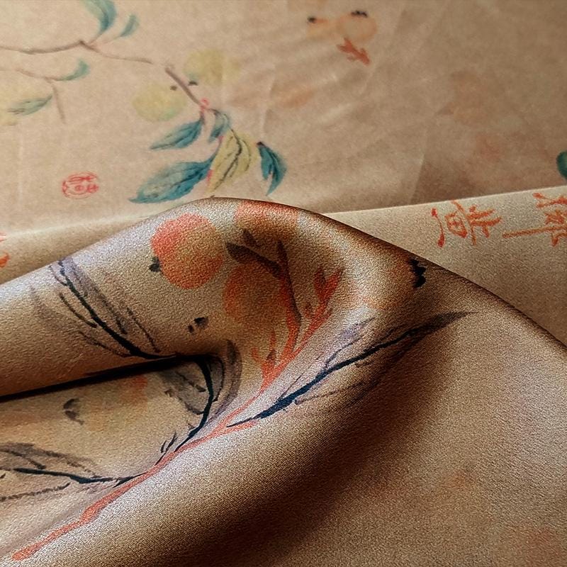 GUYSGL - Handmade 40 Momme Mud Silk Satin Fabric - 112cm By the Yard