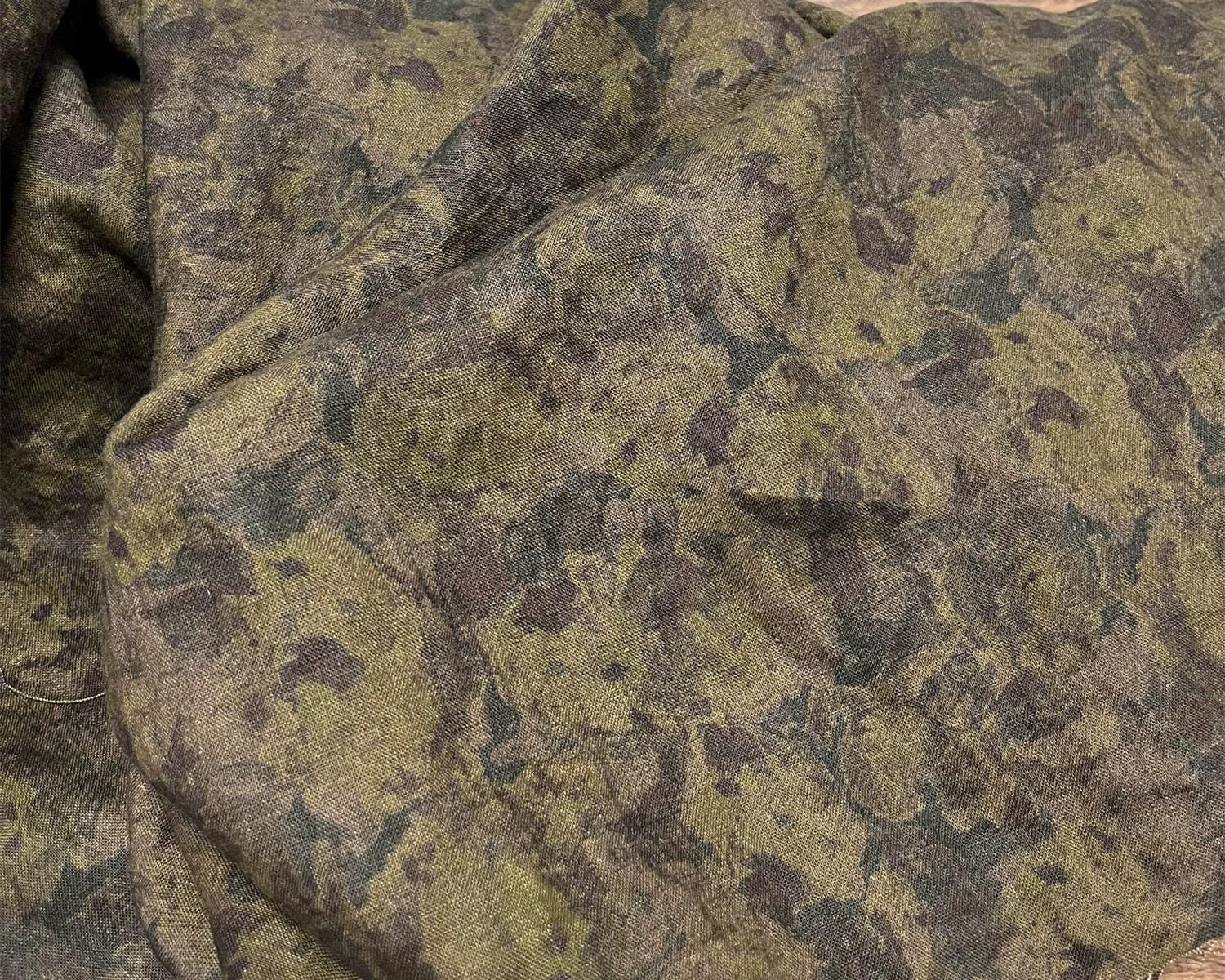 BJYOXN - 100% Linen, Vintage Style Digital Print, 200 gram 135cm wide by the Yard