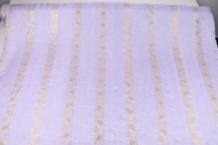 JFHXYS - 16.5 Momme Golden Thread Weave Silk Georgette Fabric - 111cm wide by the Yard