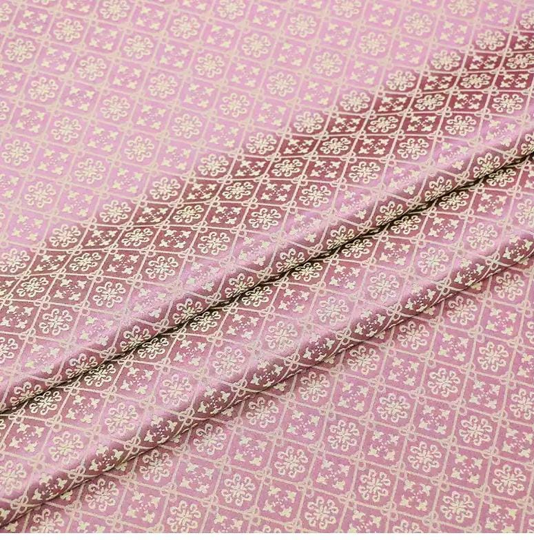 BINBEN -  24 Momme Handmade Pink Sangbo Satin Mulberry Silk Fabric - 135cm wide by the Yard