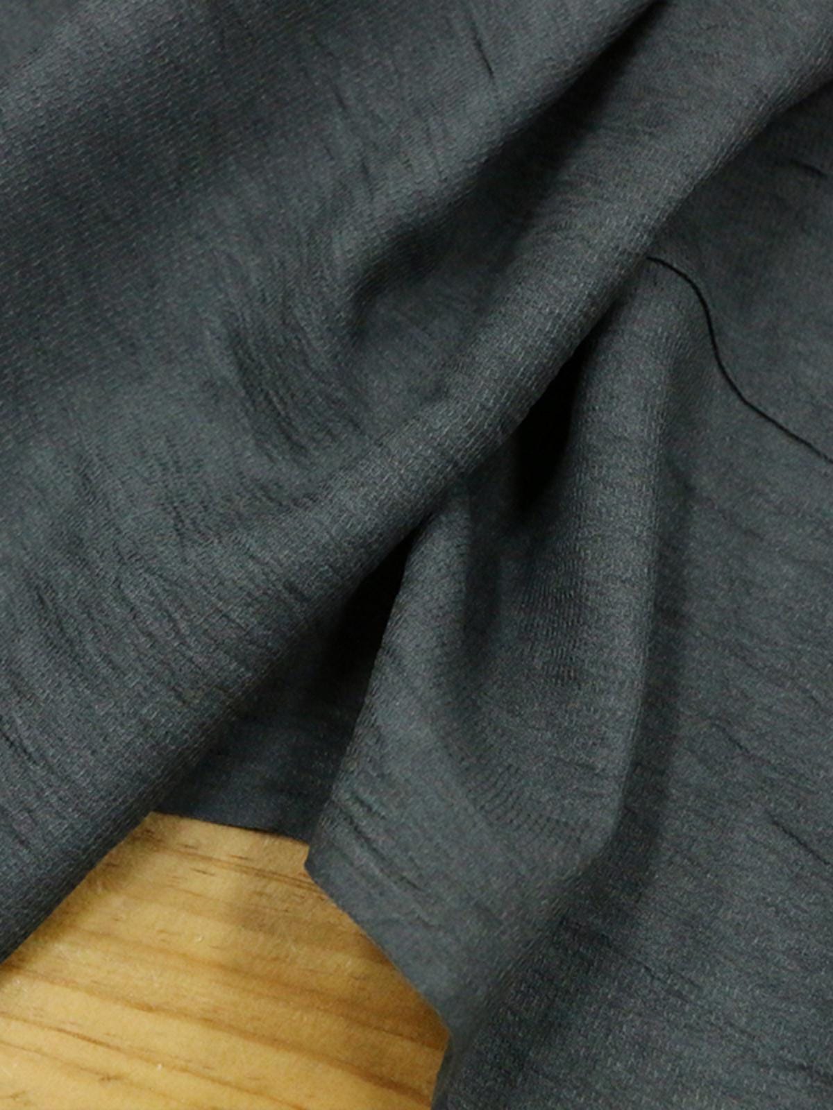 GUTONG - 16 Momme Eco Friendly Plant Dy Antique Bronze Natural Crinkle Tussah Silk Fabric  - 93cm wide by the Yard