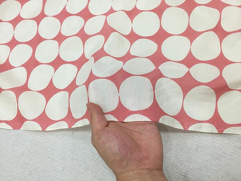 XLSMFY - 12 Momme Silk Cotton Big Dots Blended Fashion Fabric - 138cm wide by the Yard