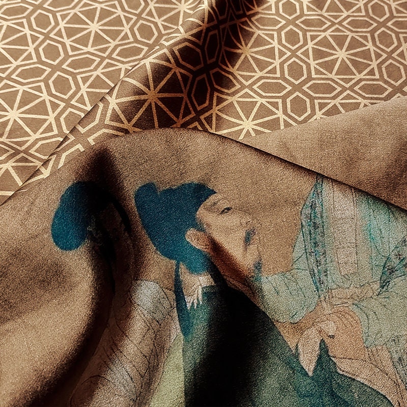 GUYYYT - Handmade 40 Momme Mud Silk Satin Fabric By the Yard