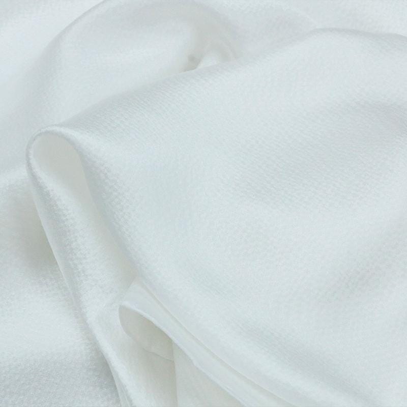ZENZU - 16 Momme High-end Pearl Satin Jacquard Bubble Crepe Full Silk Fabric - 135cm wide by the Yard