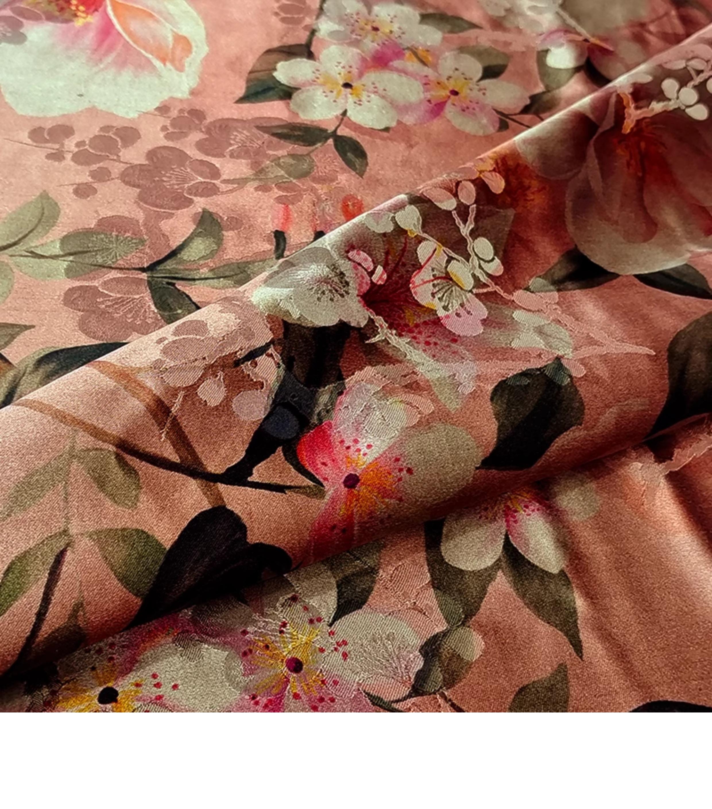 GUYYGH - Handmade 40 Momme Mud Silk Satin Fabric - 112cm By the Yard