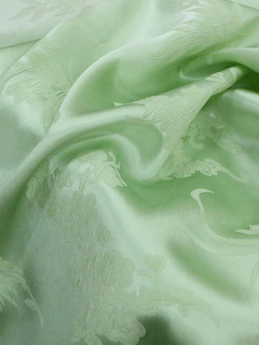 QIXILV - 23 Momme Jacquard Guanle Crepe Silk Fabric - 138cm wide by the Yard