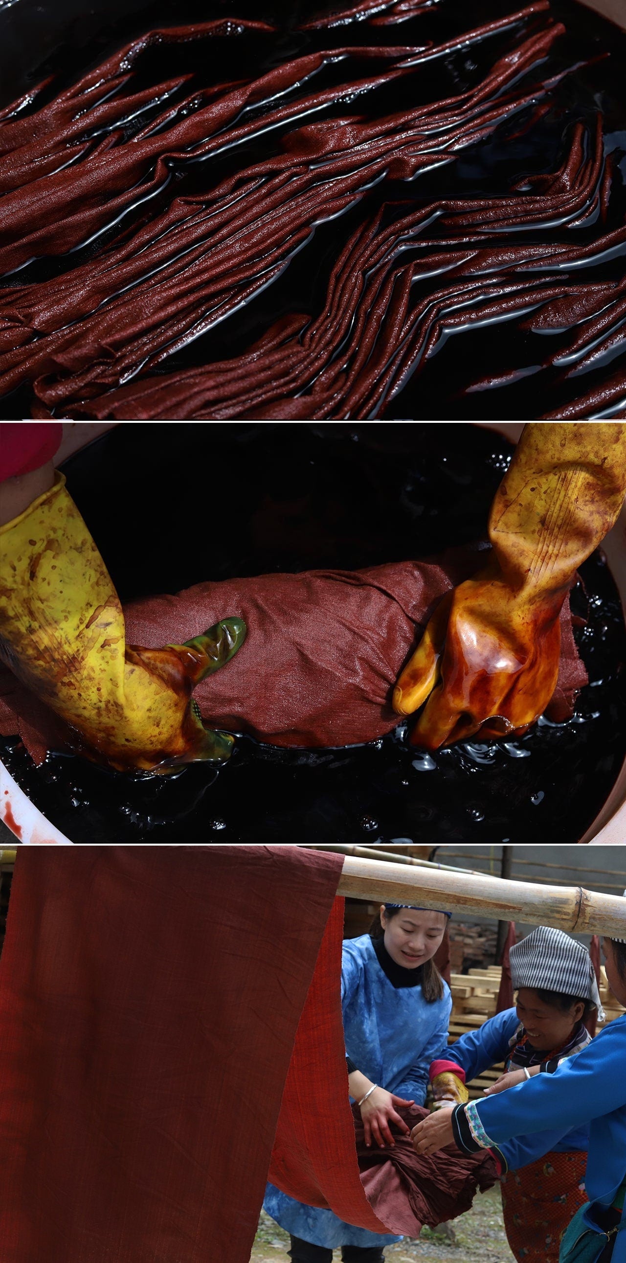 PDKCSR - Eco-Friendly Traditional Chinese Plant Dye Cotton Fabric - 36 cm wide by the Yard