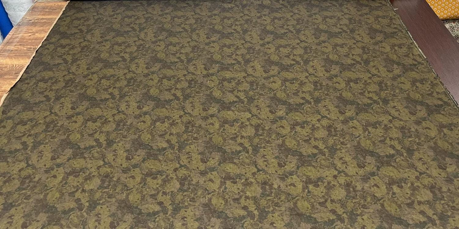 BJYOXN - 100% Linen, Vintage Style Digital Print, 200 gram 135cm wide by the Yard