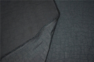 SHUANGHEI - Handmade 22 Momme Both-sides Black Cracked Mud Silk Fabric 110cm By the Yard