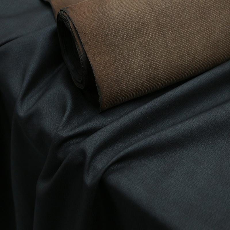 LZZSXY - Handmade 17 Momme Ancient Style Jacquard Natural Tussah Silk Mud Silk Satin Fabric - 88 cm By the Yard