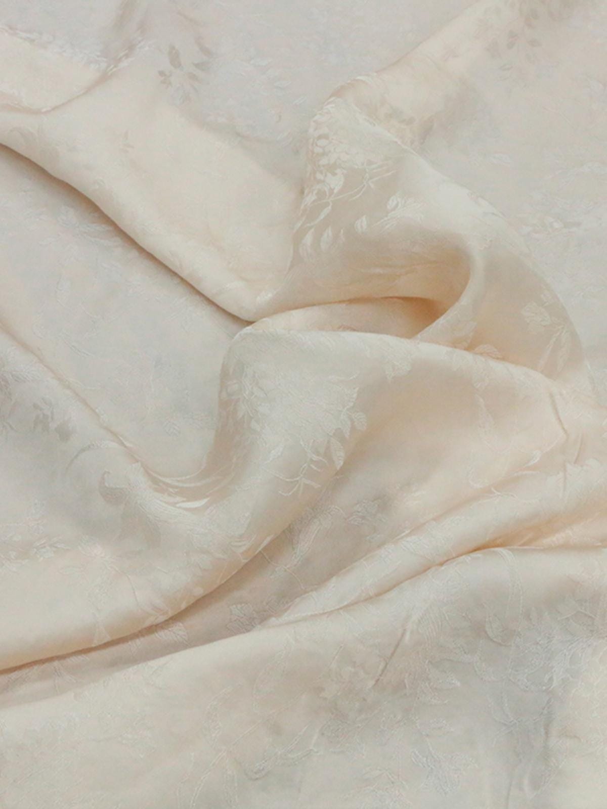 SABQFA - 19 Momme Eco Friendly Plant Dye Jacquard Silk Rayon Blend Fabric  - 128cm wide by the Yard