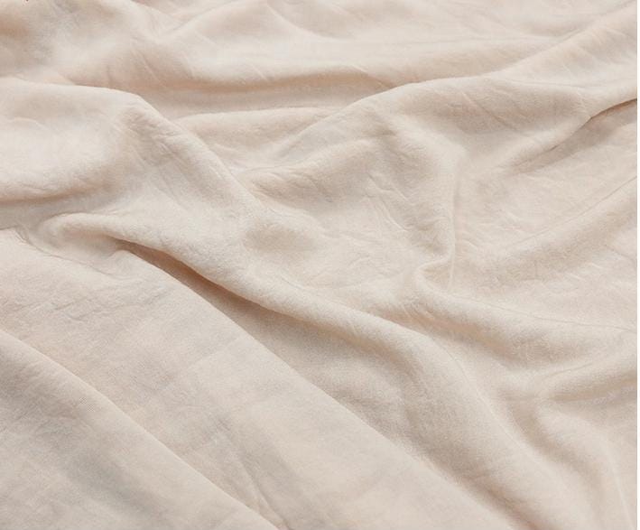 JANSA - Handmade Plant-dyed Almond Niche Silk Velvet Fabric - 125cm wide by the Yard