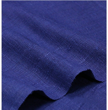 KLYLAN -  Handmade Gambiered Ganton Tussah Mud Silk Fabric - 90cm wide by the Yard