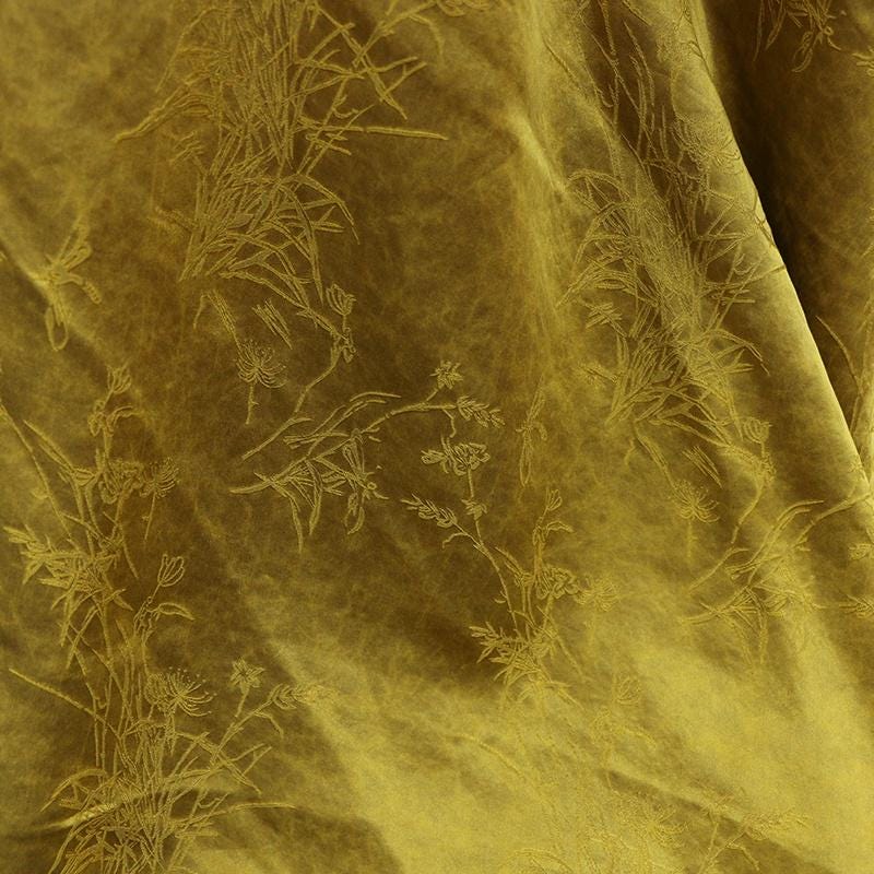 DUGUIZ - 26 Momme Bright Color Collection Silk Plain Satin with Cracked Xiangyunsha Fabric - 110cm by the Yard