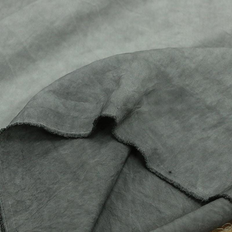 JUANS - Distressed Artisanal Style Silk Fabric Hand-Dyed with Vintage Charm - 137 cm by the Yard