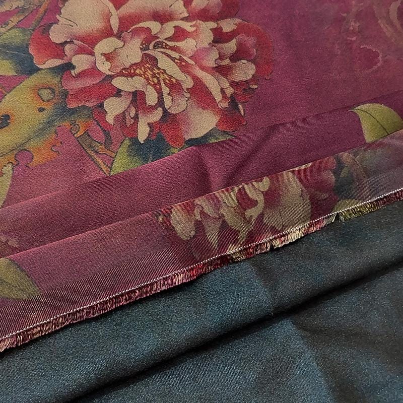 GUYHSL - Handmade 40 Momme Mud Silk Satin Fabric - 112cm by the Yard