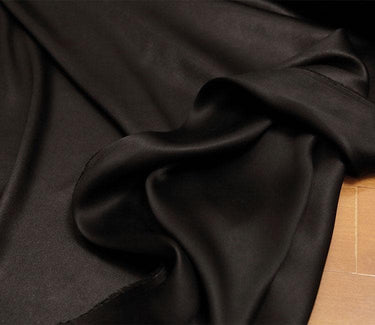 CFHSSM - Handmade 55 Momme PIZI Mud Silk Satin Fabric - 108cm by the Yard