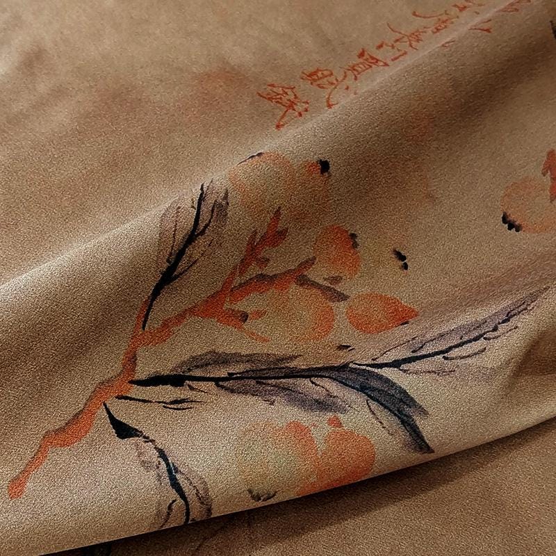 GUYSGL - Handmade 40 Momme Mud Silk Satin Fabric - 112cm By the Yard
