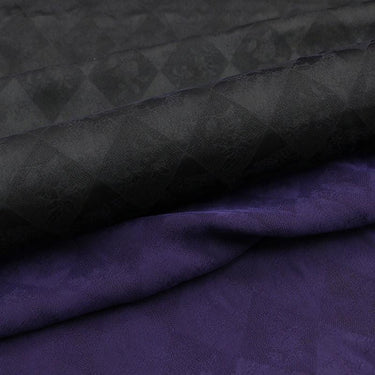 SANBOL - Handmade 21 Momme Purple Sangbo Satin Mulberry Silk Xiangyunsha Fabric - 115cm wide by the Yard