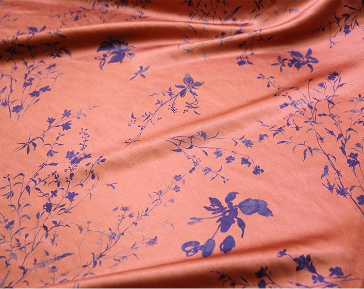 CFZZLA - Handmade 47 Momme PIZI Mud Silk Satin Fabric - 110cm by the Yard