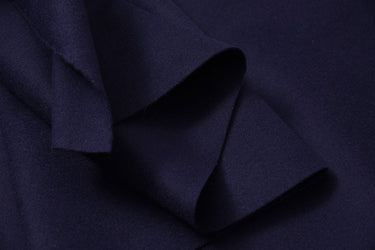 HH25C75W - 25% Cashmere Dark Blue Double Faced Wool Cashmere - 150cm by the yard