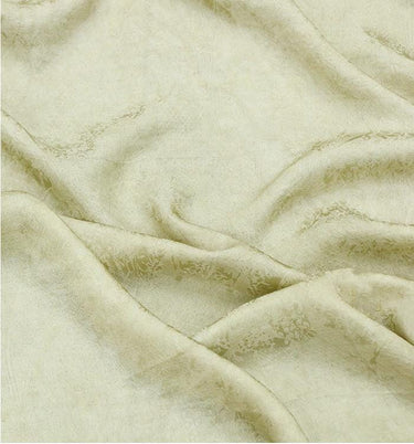 ZRZSTI - 19 Momme Vintage Style Dirty Dyed Tussah Silk Jacquard Satin Silk Fabric - 130cm wide by the Yard