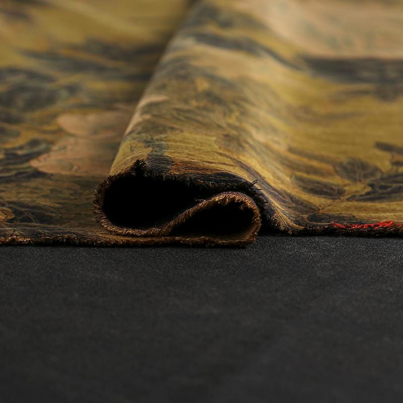 LDAMDN - Stone-washed Handmade 55 Momme PIZI Mud Silk Satin Fabric - 115cm by the Yard