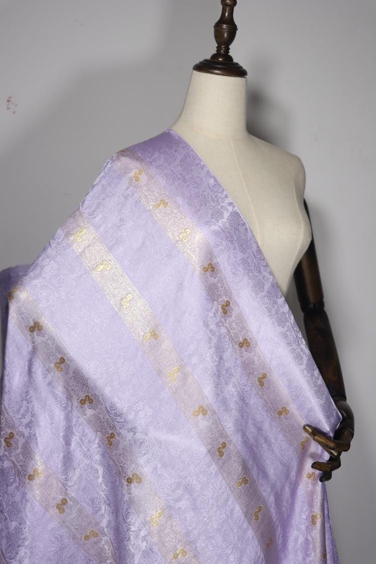 JFHXYS - 16.5 Momme Golden Thread Weave Silk Georgette Fabric - 111cm wide by the Yard