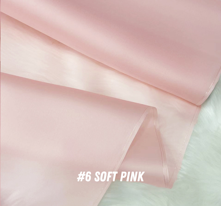 29 Solid Colors - 14 Momme Silk Organza Satin Fabric for Prom Dresses - 140cm wide by the Yard