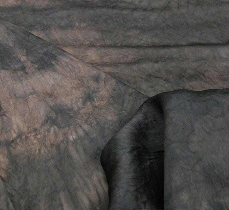 SUYENR - 12 Momme Plant Dyeing Peony  Silk Organza Satin Fabric - 130cm wide by the Yard