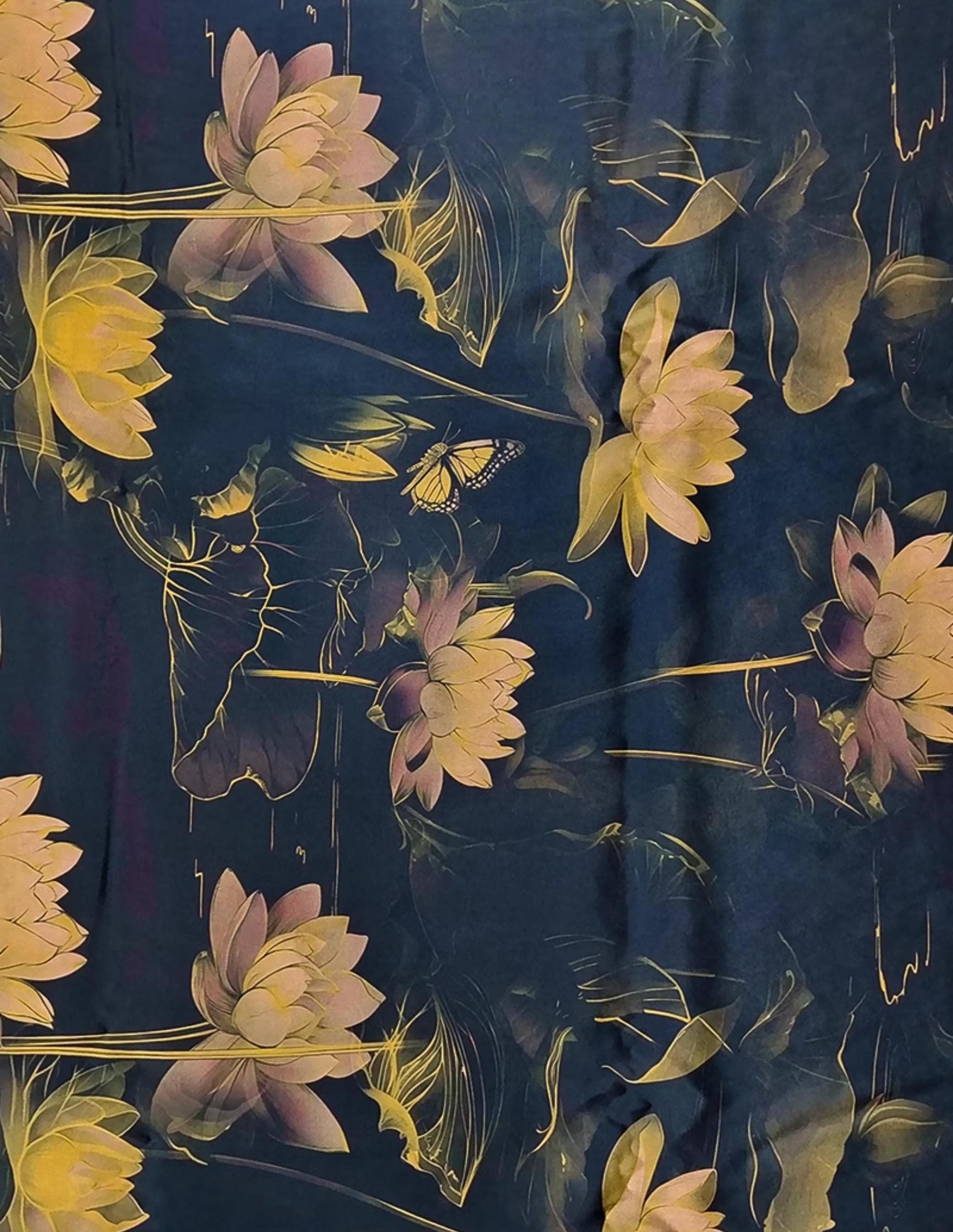 GYHDJL - Handmade 40 Momme Mud Silk Satin Fabric - 112 cm By the Yard