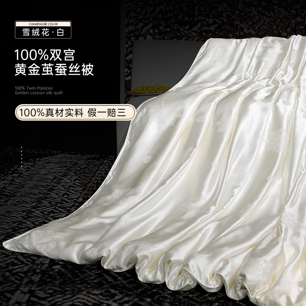 a picture of a white blanket on a black background