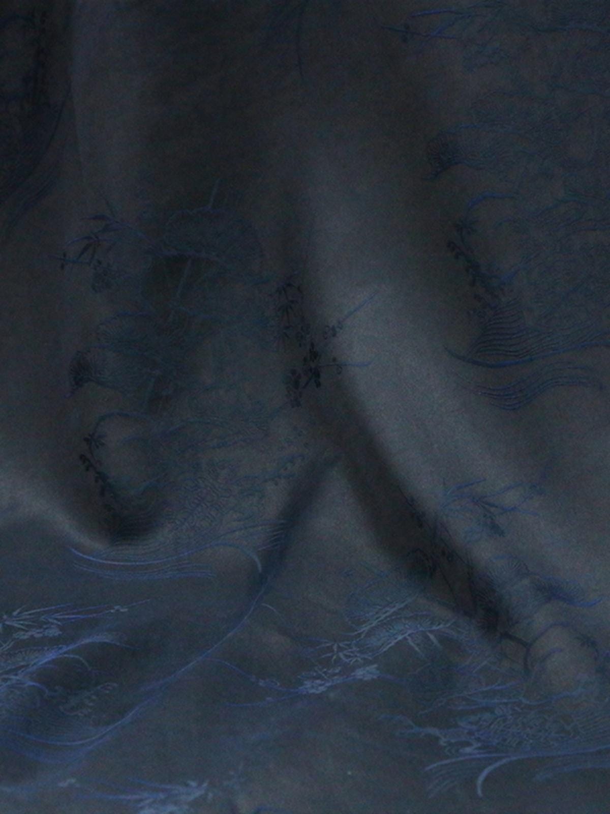 ZODWUL - 28 Momme Handmade Jacquard Mud Silk Satin Fabric - 130cm by the Yard