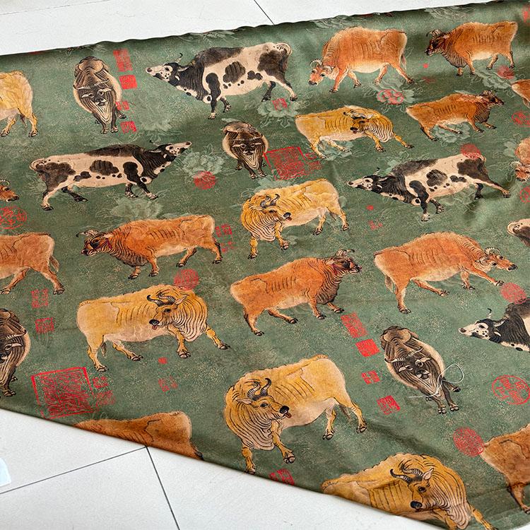 CFLYTH - Handmade 38 Momme Mud Silk Satin Fabric - 112cm By the Yard