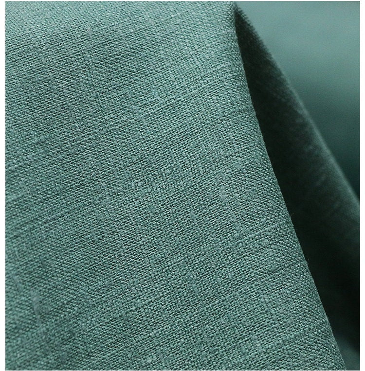 QINGLV -  Handmade Gambiered Ganton Tussah Mud Silk Fabric - 90cm wide by the Yard