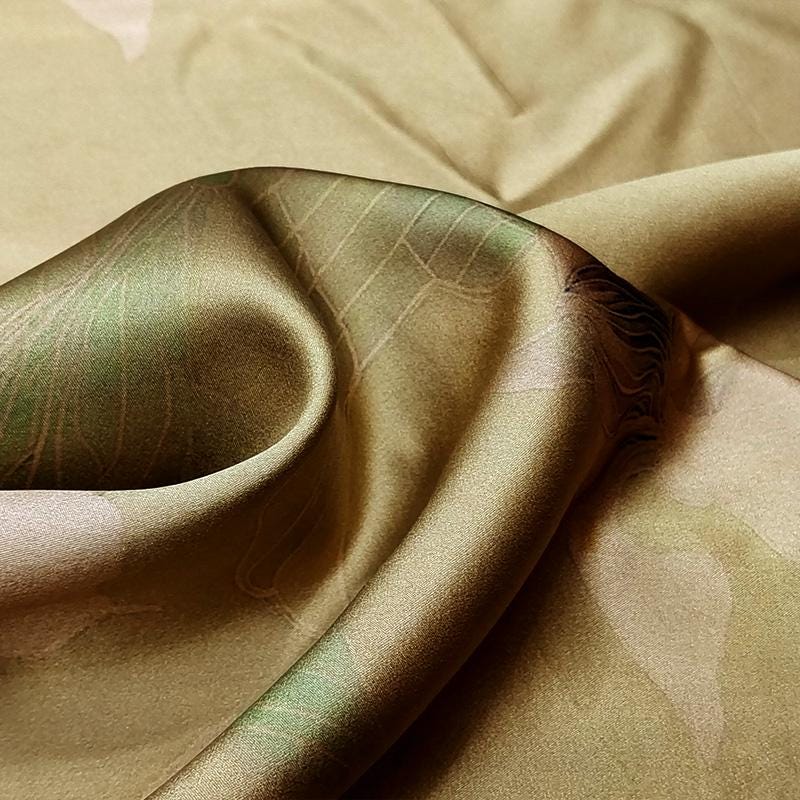 GULYXZ - Handmade 40 Momme Mud Silk Satin Fabric - 112 cm By the Yard