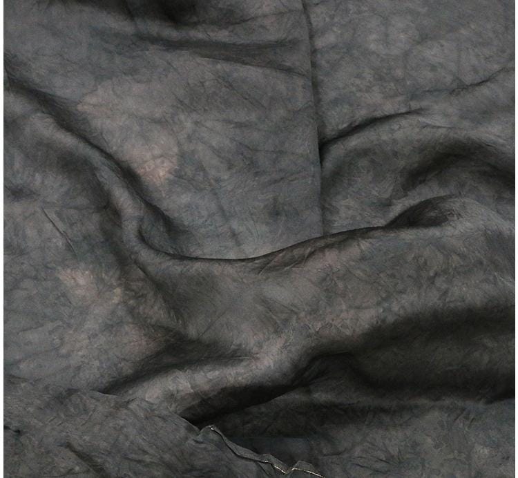 SUYENR - 12 Momme Plant Dyeing Peony  Silk Organza Satin Fabric - 130cm wide by the Yard