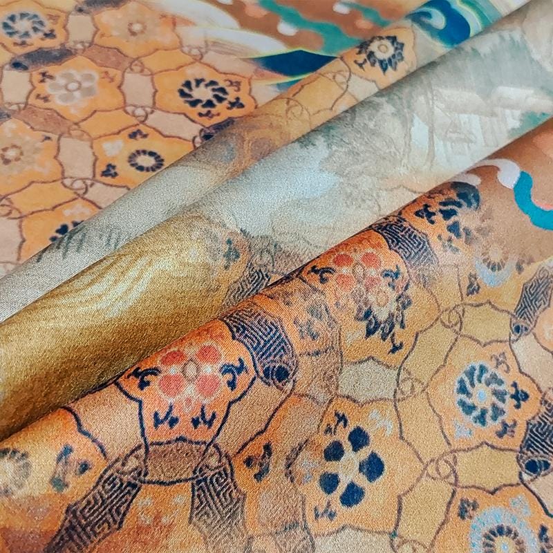 GYHJSS - Handmade 40 Momme Mud Silk Satin Fabric - 112cm By the Yard