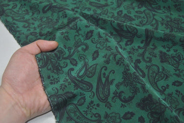 LIANQIAO - 22 momme Floral Print Silk Crepe de Chine Fabric - 138cm wide by the Yard