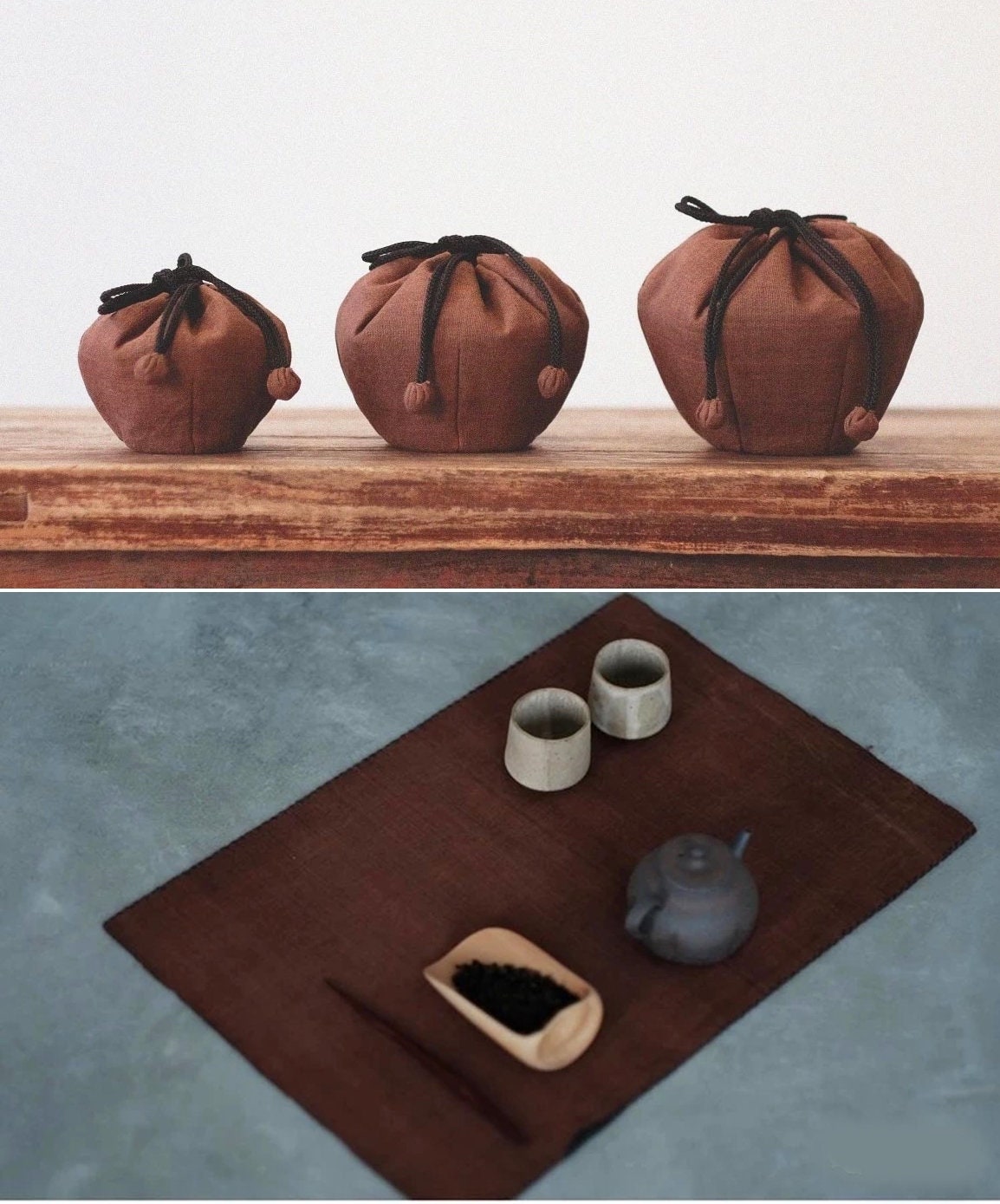 Eco-Friendly Traditional Chinese Plant Dye Fabric/Earth Color Cotton Fabric By the Yard