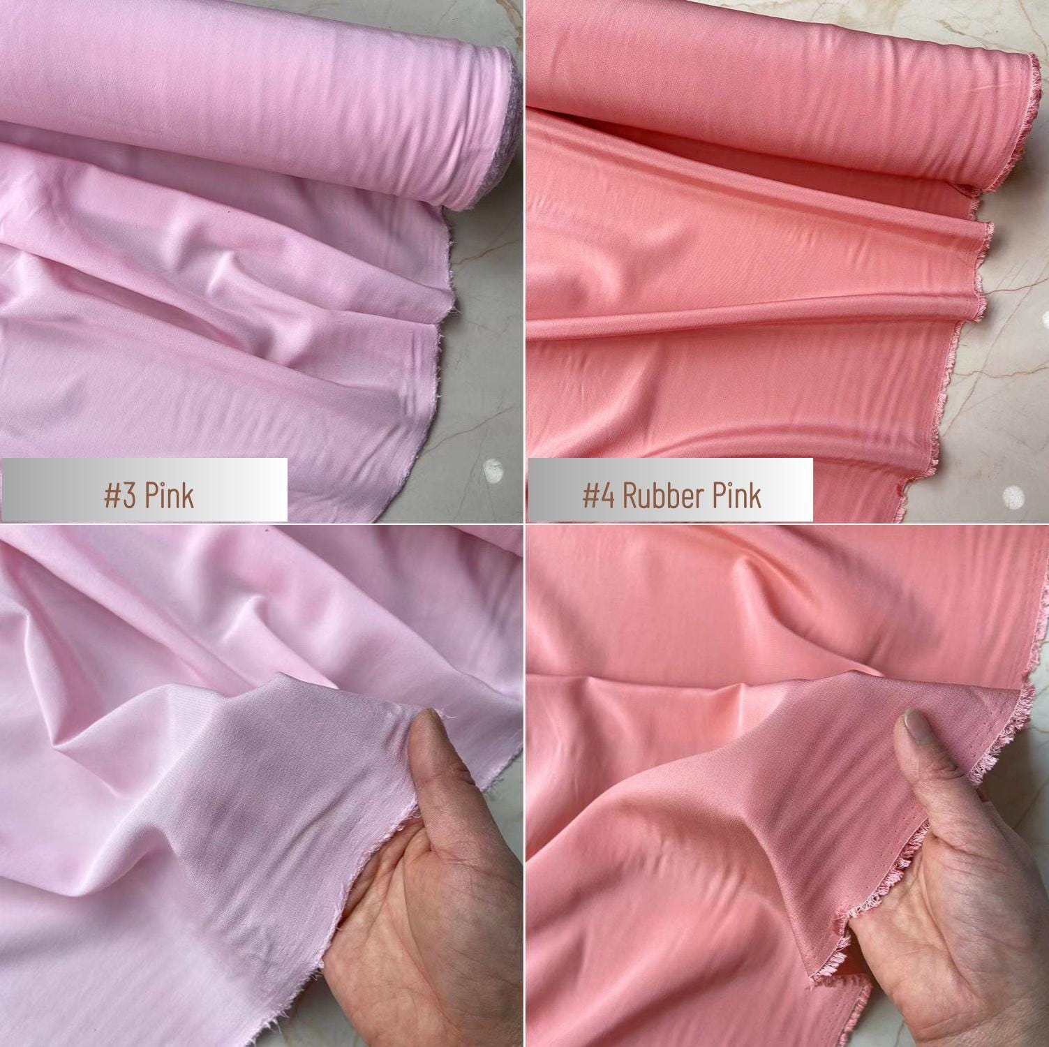 16 Momme Stretch Silk Crepe Fabric – 20 Colors, 42.5" Wide, 93/7 Silk/Spandex