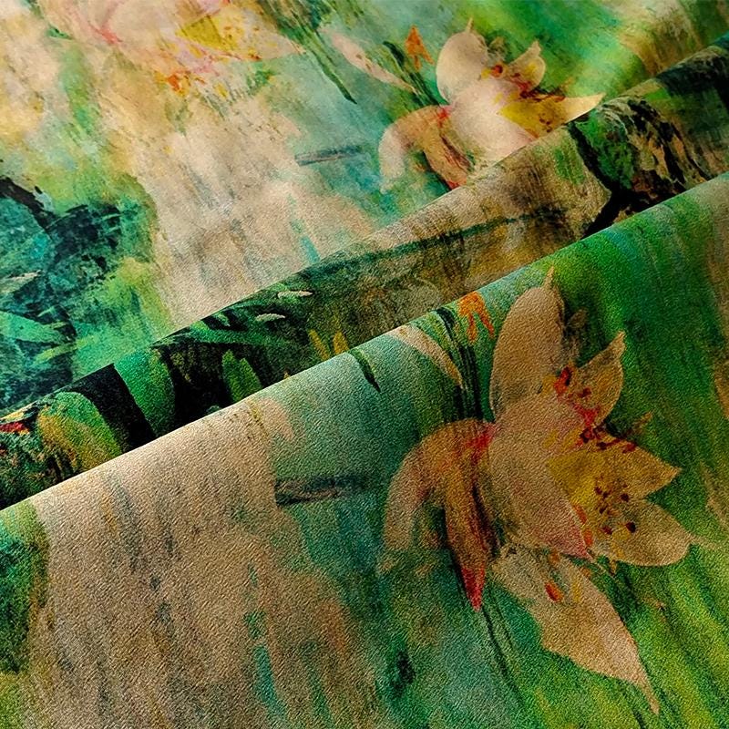 GUYHEY - Handmade 40 Momme Mud Silk Satin Fabric - 112cm By the Yard