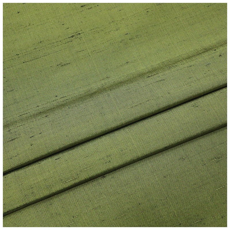 JILIL -  Handmade Gambiered Ganton Tussah Mud Silk Fabric - 120cm wide by the Yard