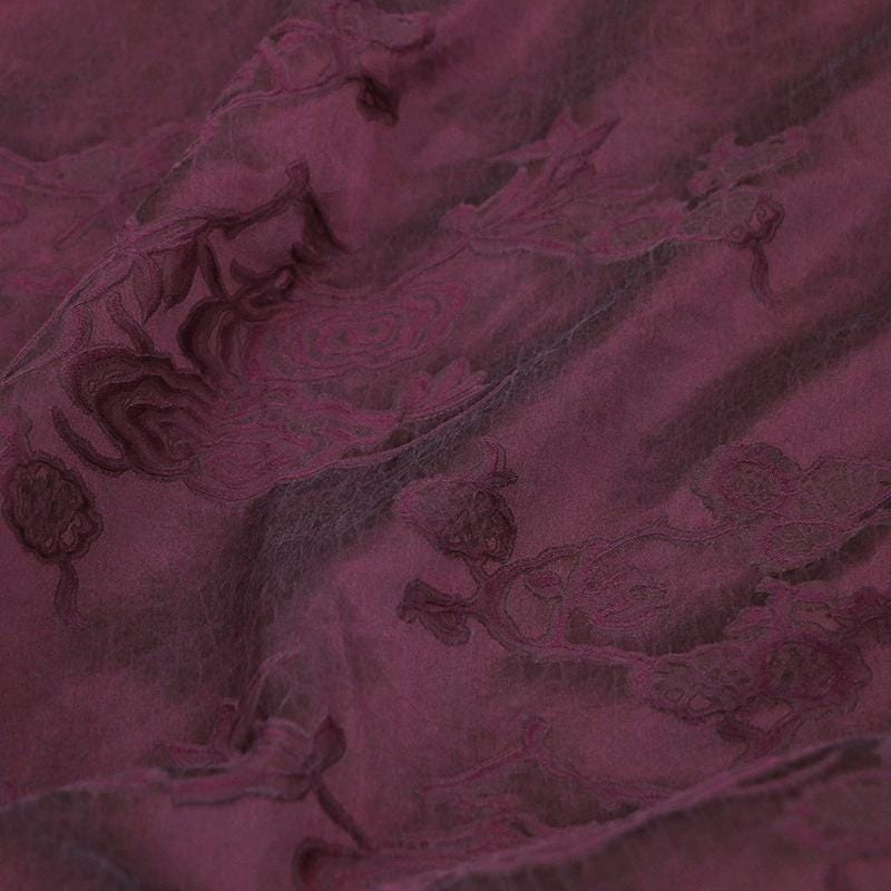 JIBEIZ - 25 Momme Plain Silk Satin with Cracked Xiangyunsha Fabric - 135cm by the Yard