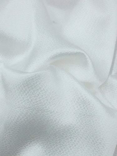 ZENZU - 16 Momme High-end Pearl Satin Jacquard Bubble Crepe Full Silk Fabric - 135cm wide by the Yard